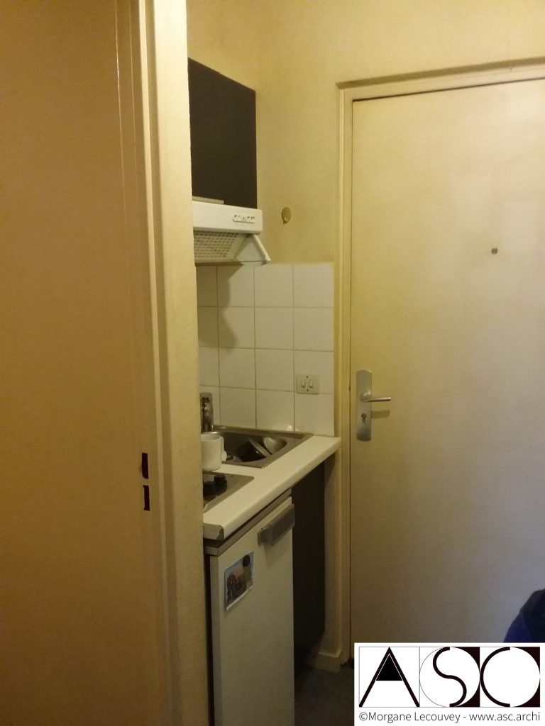 Avant travaux — Studio 19m² Paris