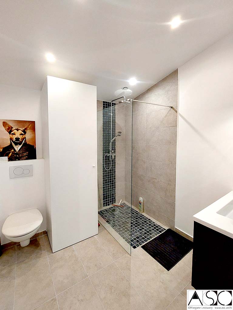 Après travaux — Surélévation Mansart Maison