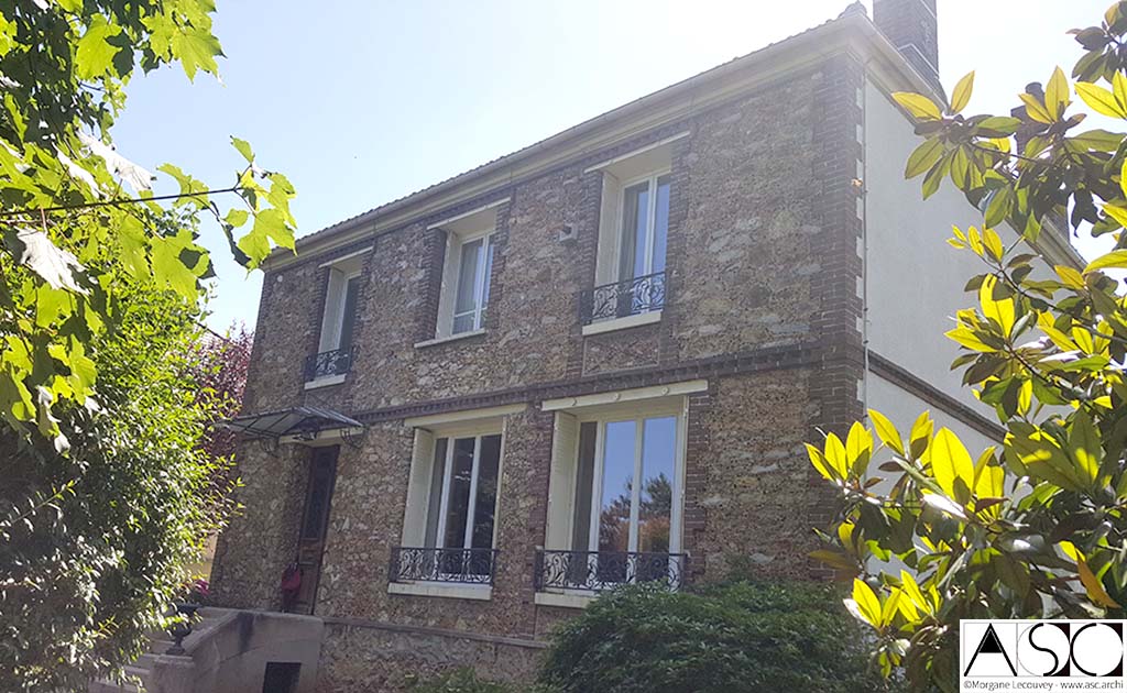 Avant travaux — Surélévation Mansart Maison