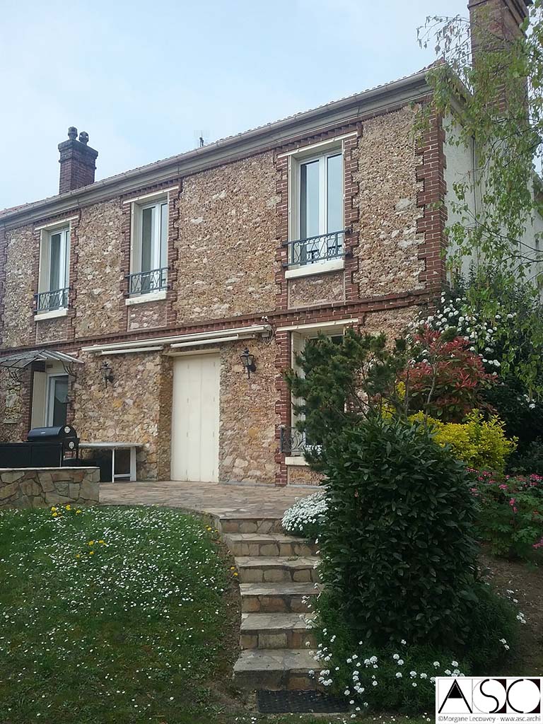 Avant travaux — Surélévation Mansart Maison